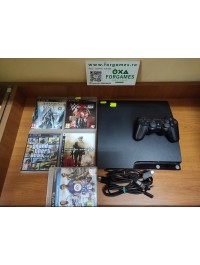 Consola PS3  slim cu hard de 320 Gb + jocuri cadou